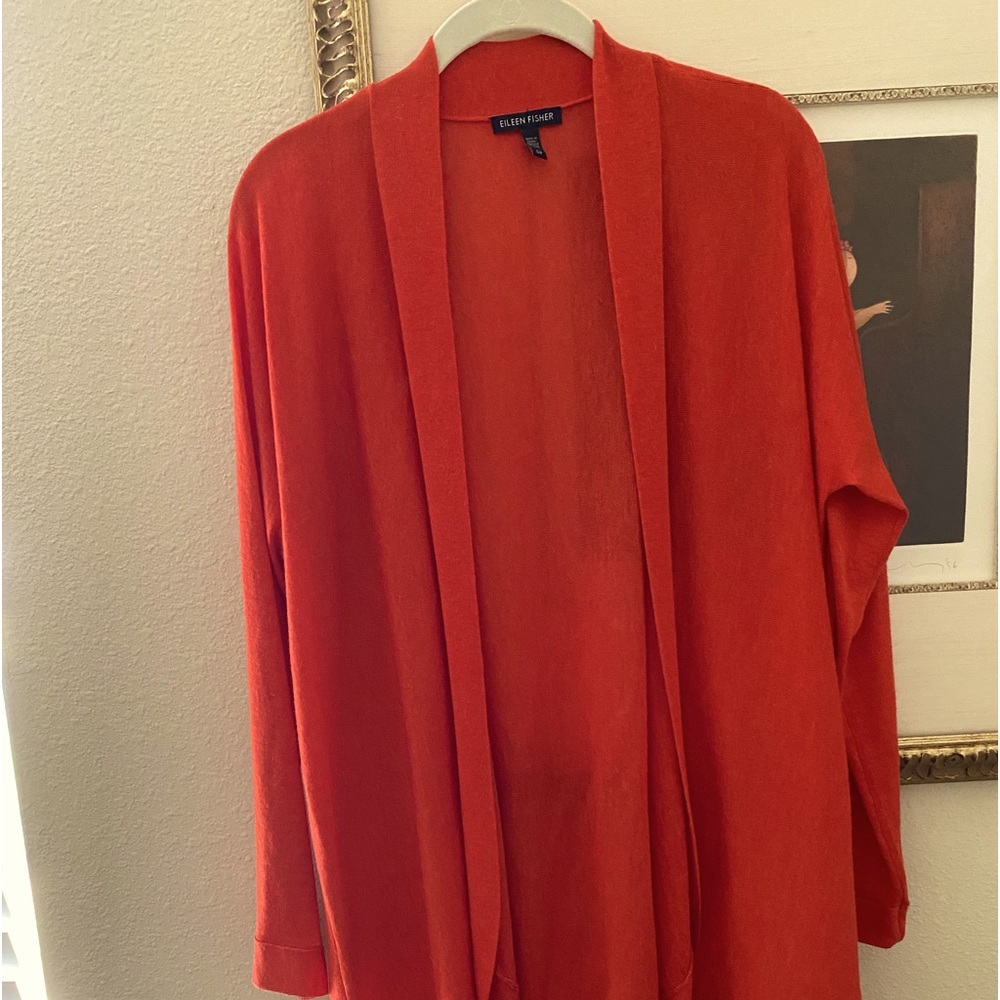 Eileen Fisher S/P sweater No damage/great over cream shell